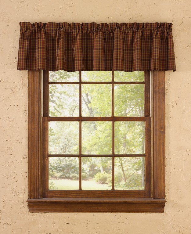 Park Designs Primitive Plaid Country Spice Valance 14x72