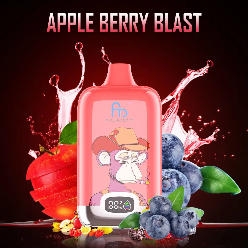 Fumot Tornado Digital Box 12000 Puffs - Apple Berry Blast