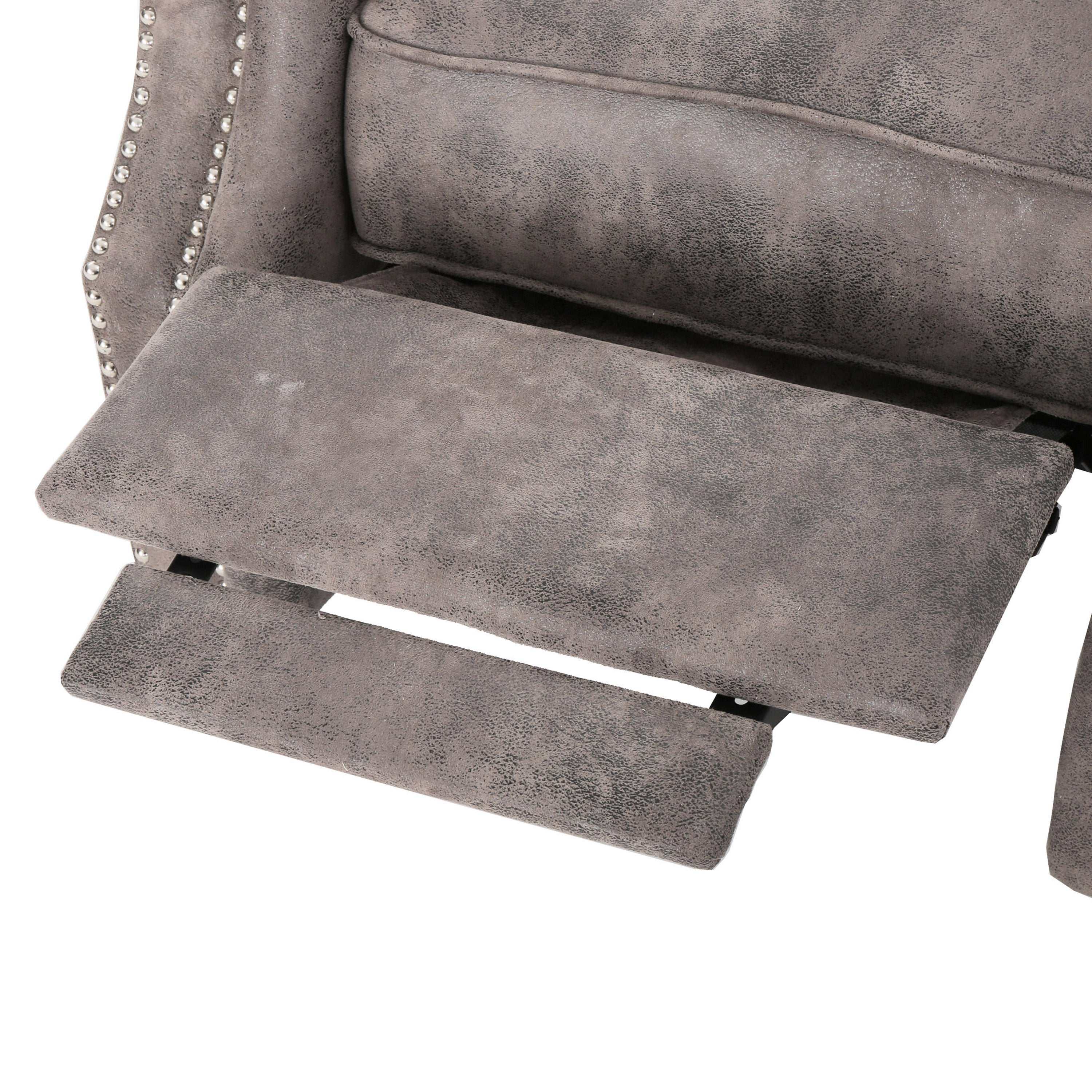 Waldo Tufted Back Studded Accent Recliner Armchair