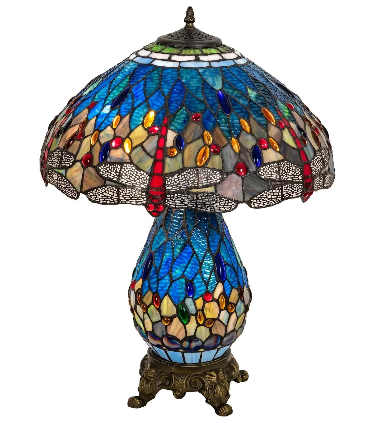 Diane 25'' Blue Table Lamp