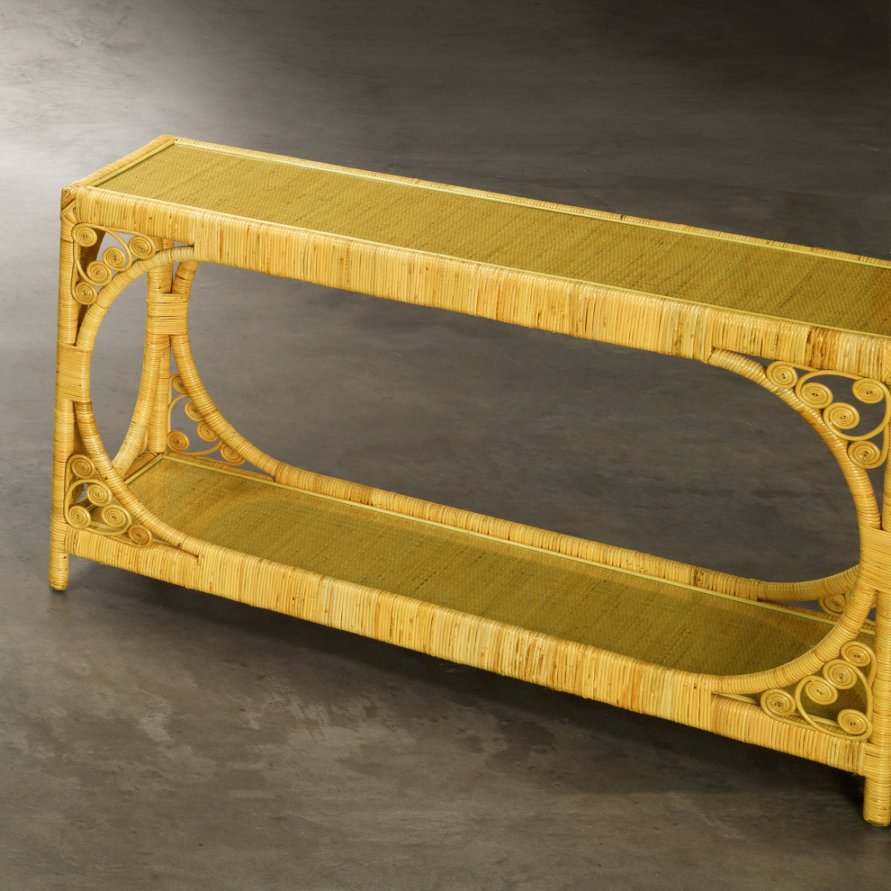 Primrose Console Table   Tropical   Console Tables   by HedgeApple  Houzz