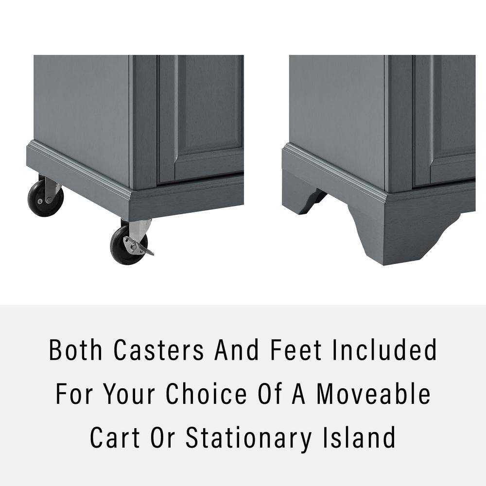 CROSLEY FURNITURE Avery Gray Kitchen Cart KF30043EGY