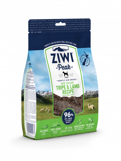 Ziwi Peak Air Dried Grain Free Tripe  Lamb Dog Food