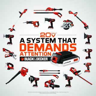 BLACK+DECKER 20V MAX 8in. Cordless Battery Powered Pole Saw Tool Only LPP120B