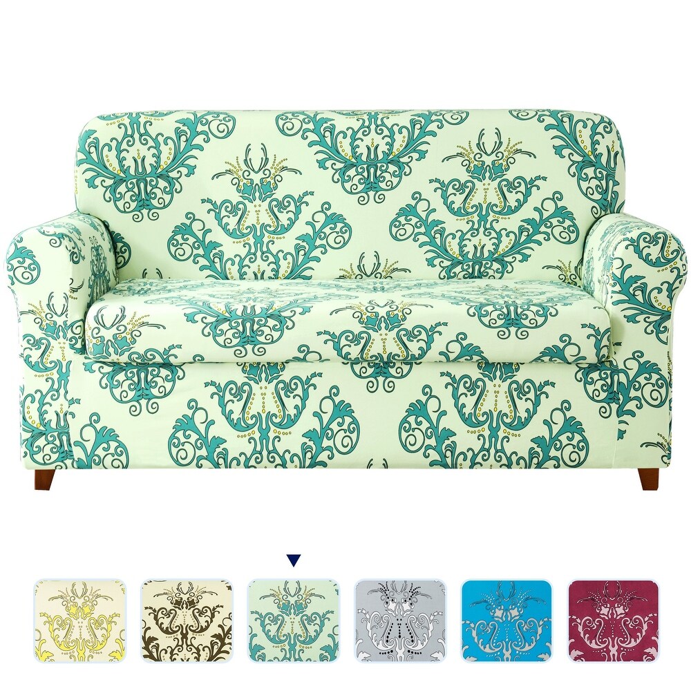 Subrtex Stretch Printed Floral Washable Sofa Slipcover