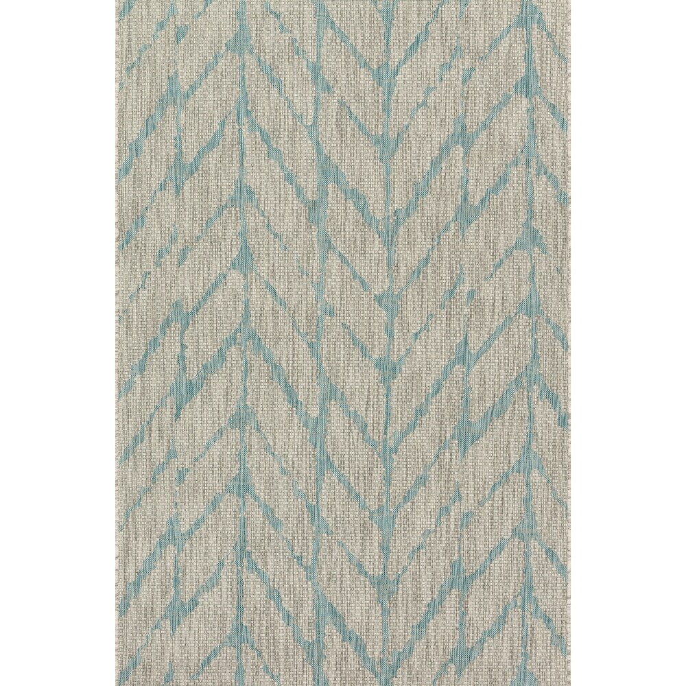 The Curated Nomad Claremont Chevron Pattern Indoor/ Outdoor Area Rug