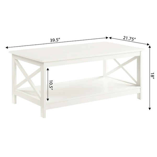 Oxford Coffee Table with Shelf