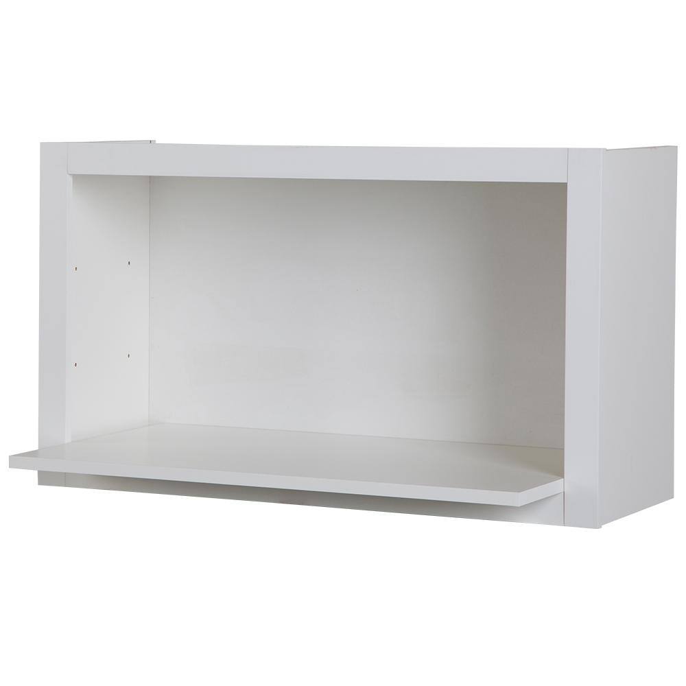 Hampton Bay Cambridge White Shaker Assembled Flex Wall Cabinet with Shelves and Dividers (30 in. W x 13 in. D x 18 in. H) CM3018X-WH