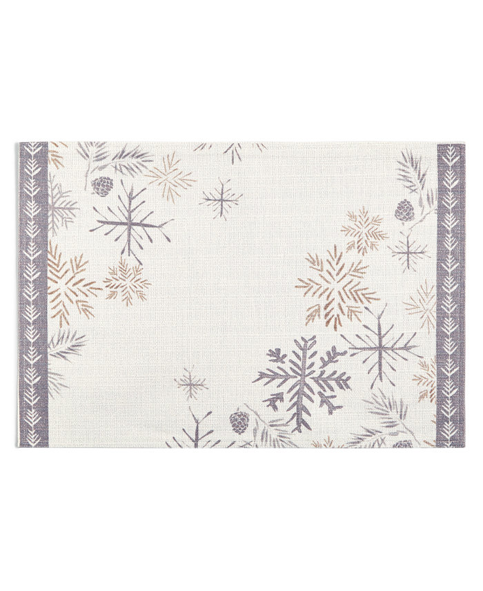 Lenox Alpine Sparkle 13 x 18 Placemat Set 4