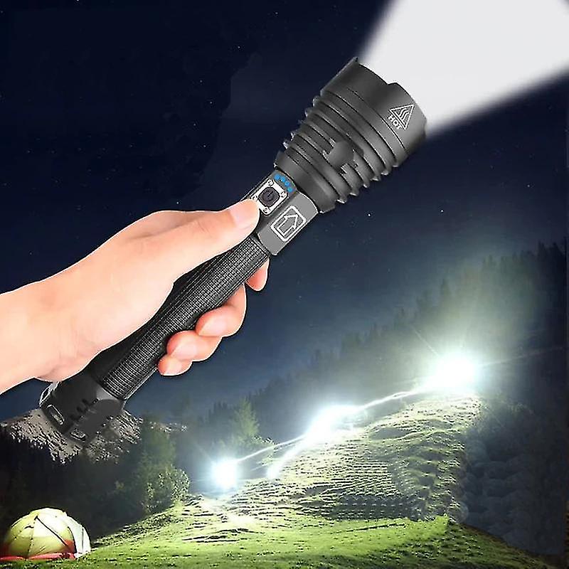 2500 Lumens Powerful Flashlight Outdoor Waterproof