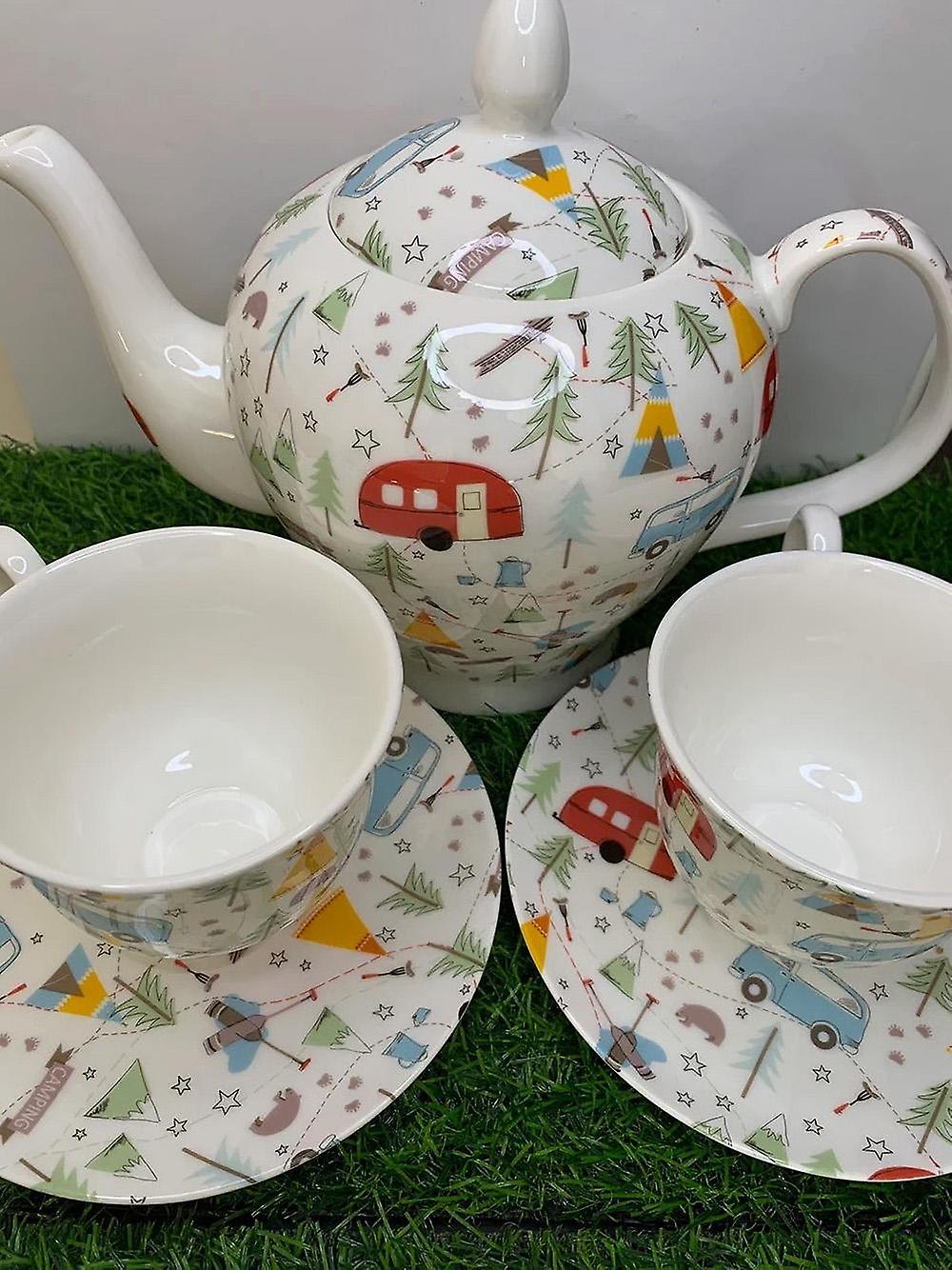 Carry on Camping Funky Tea Set for 2