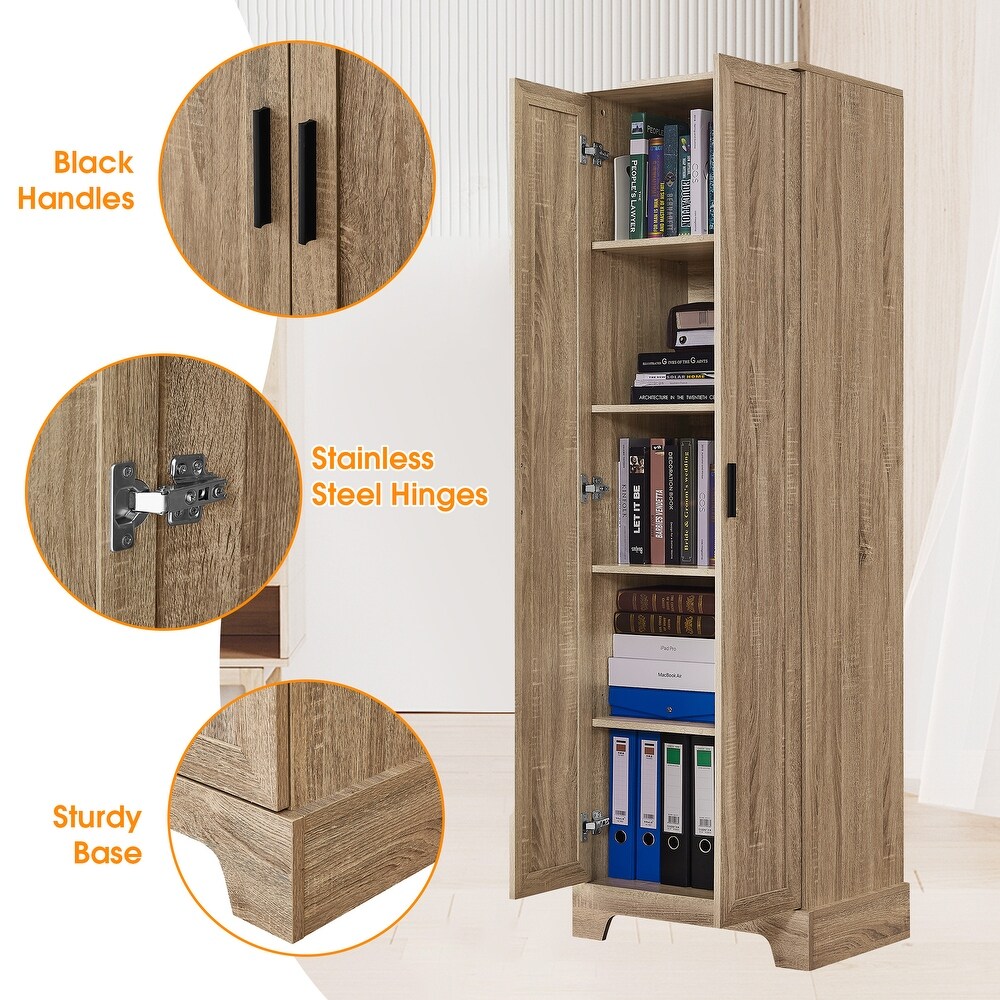 Green Freestanding Kitchen Food Pantry Cabinet Bathroom Cabinet