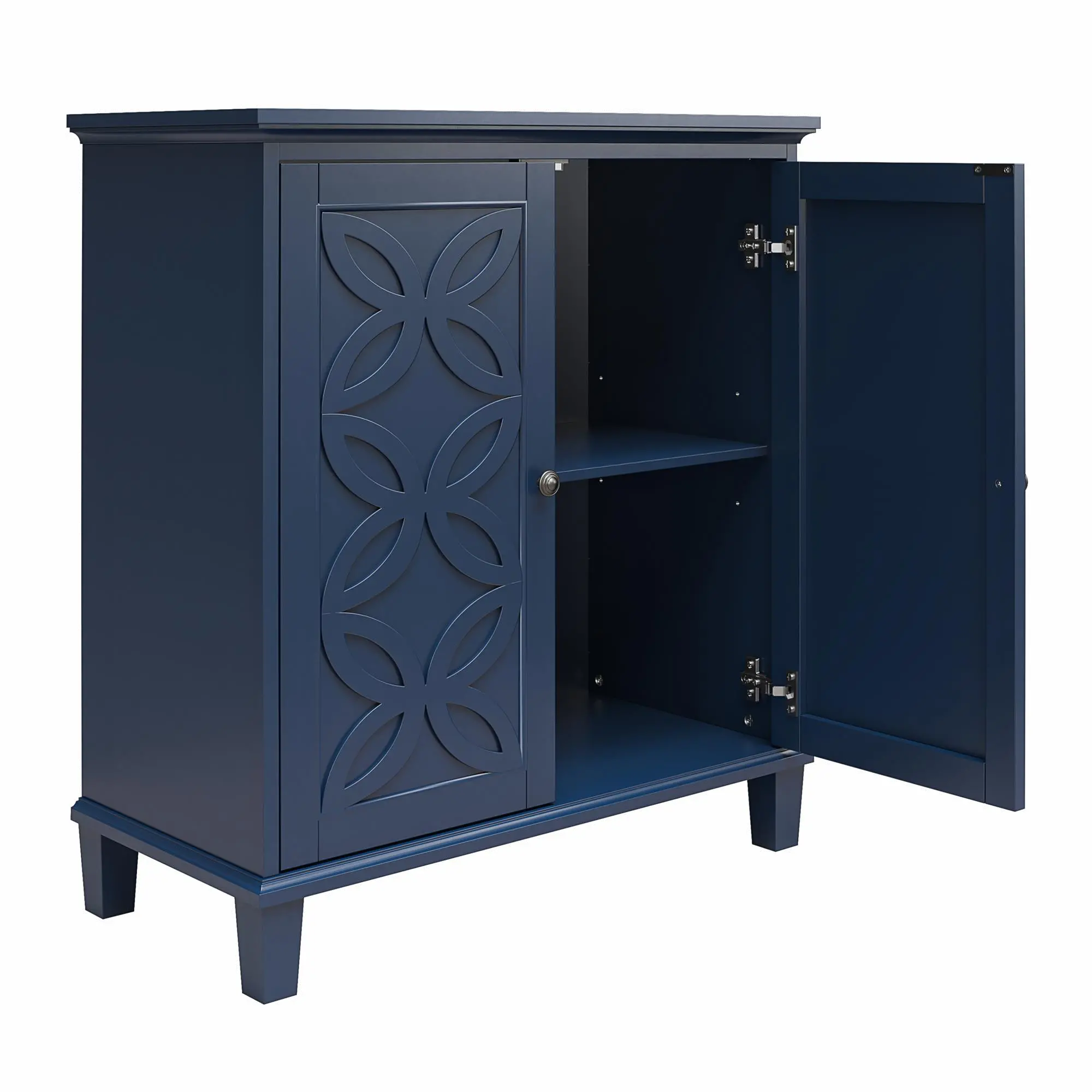 Celeste Navy Double Door Accent Cabinet