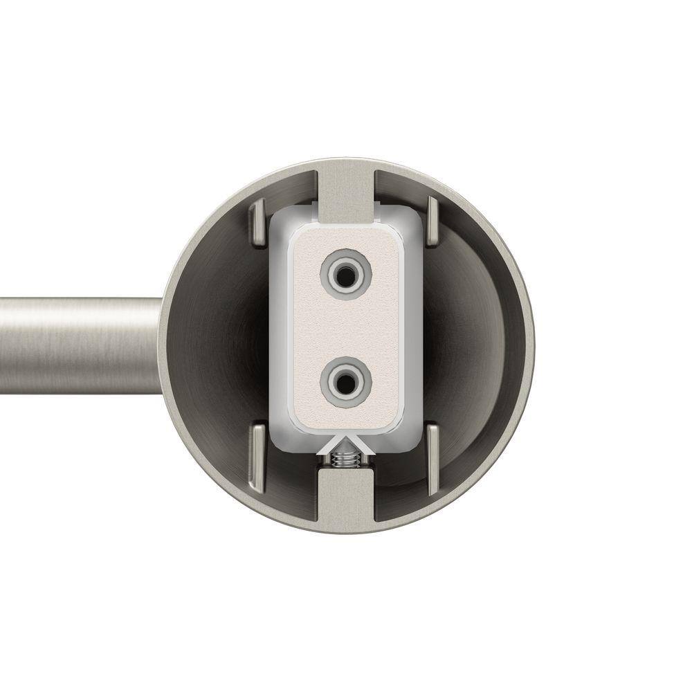 MOEN Darcy 18 in. Towel Bar with Press and Mark in Brushed Nickel MY1518BN