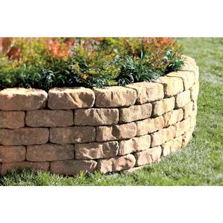 Oldcastle Mini Beltis 3 in. H x 8 in. W x 4 in. D Oak Run Concrete Retaining Wall Block Pallet (378-PiecePallet) 16250363