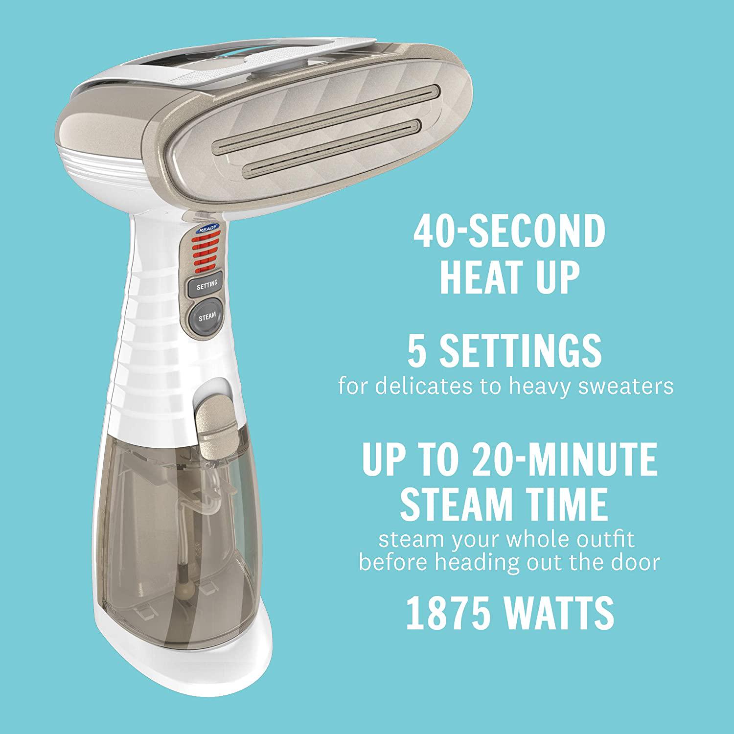 Conair Turbo Extreme Steam Hand Held Fabric Steamer， White/Champagne GS59