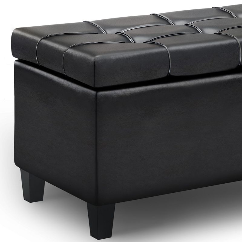 Simpli Home Harrison Rectangular Storage Ottoman