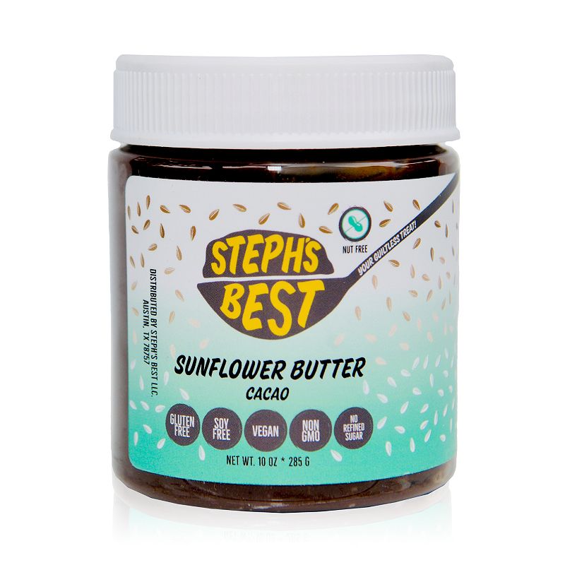 Steph's Best Cacao Chocolate Flavored Protein Butter， Sunflower Seed Spread