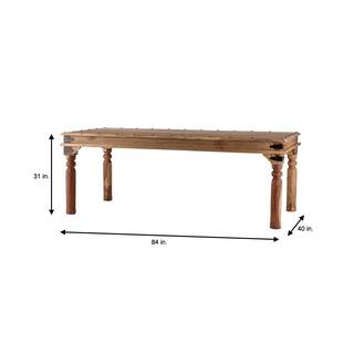 Home Decorators Collection Fields Weathered Brown Dining Table 9690500820