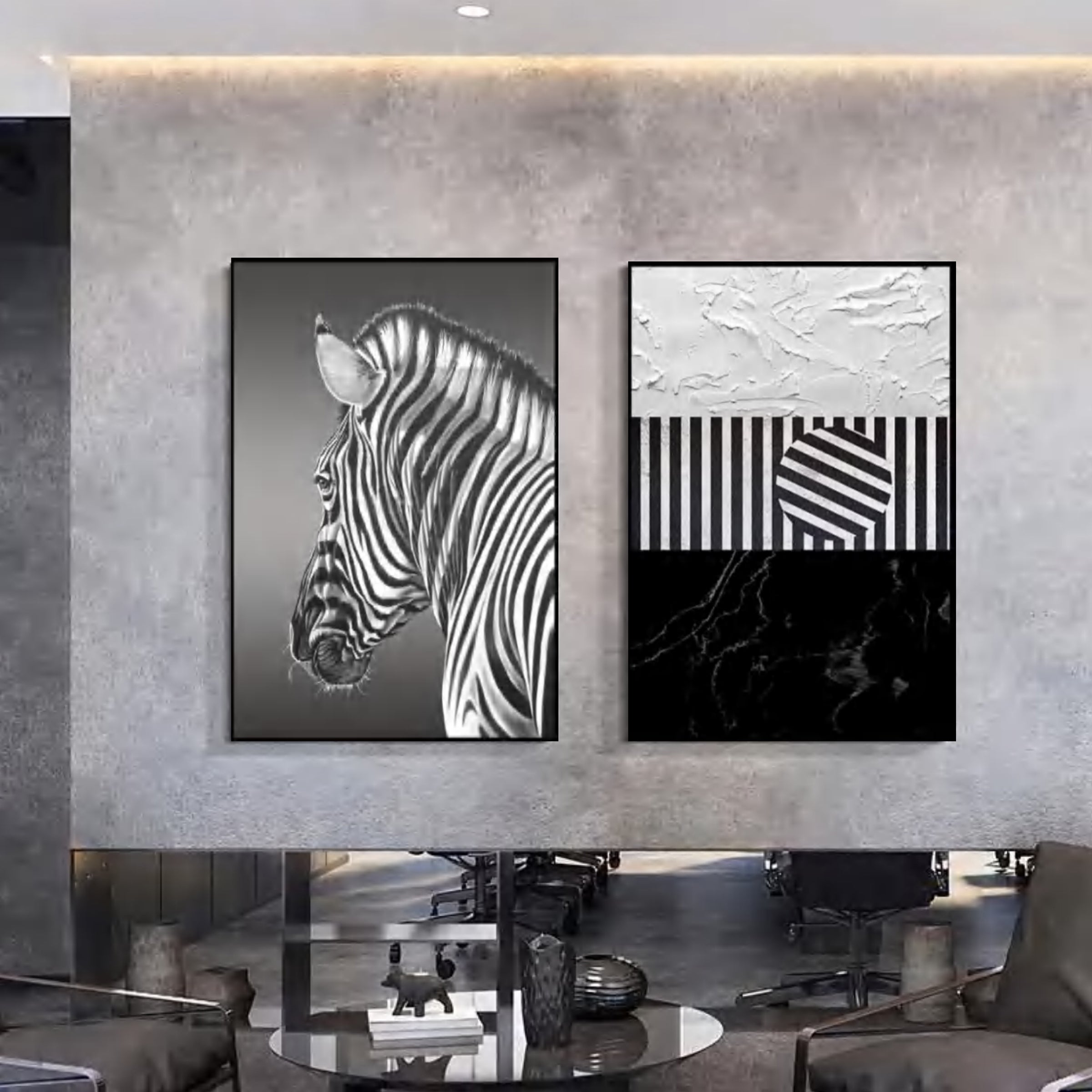 Black And White Painting Wall Art Fa-H2010