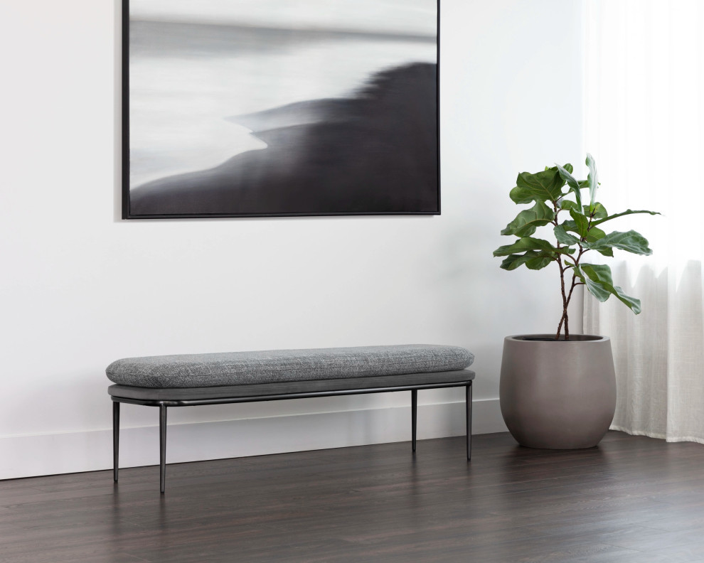 Koffi Bench   Midcentury   Upholstered Benches   by Sunpan Modern Home  Houzz