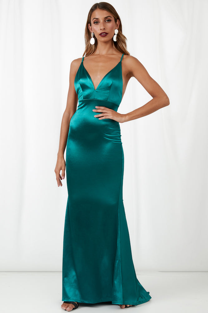 On Our Own Maxi Dress Jade