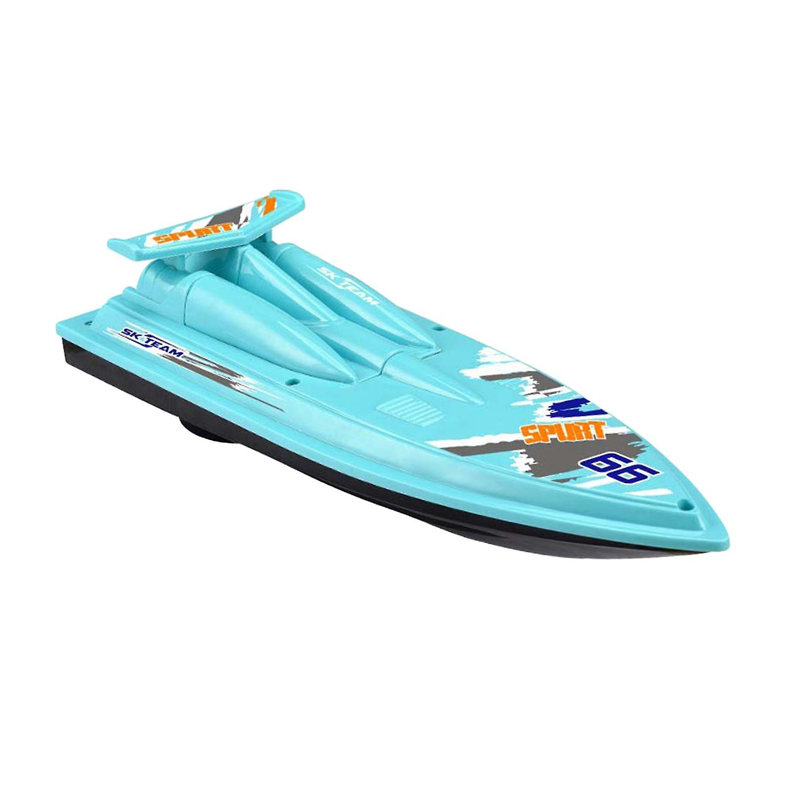 Speed Boat Summer Outdoor Water Playing Floating Boat Bath Toy For Preschool Blue