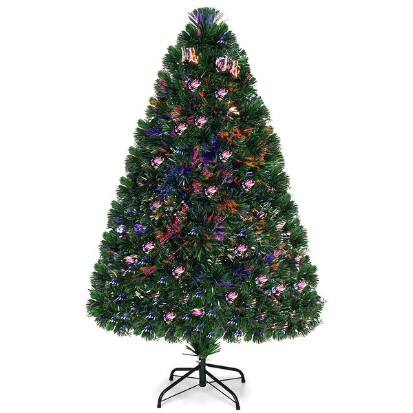 PreLit Artificial Christmas Tree Fiber Optic Tree