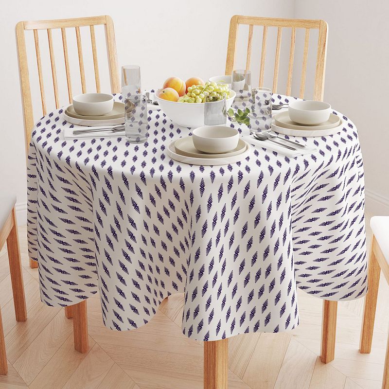 Round Tablecloth， 100% Polyester， 70 Round， Boho Design