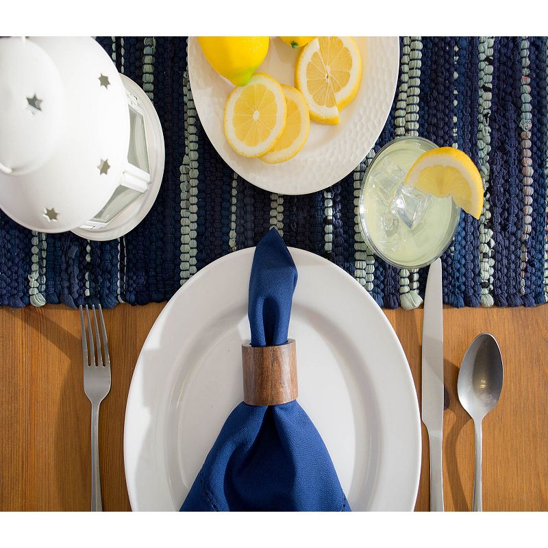 14 x 72 Blue Chindi Table Runner