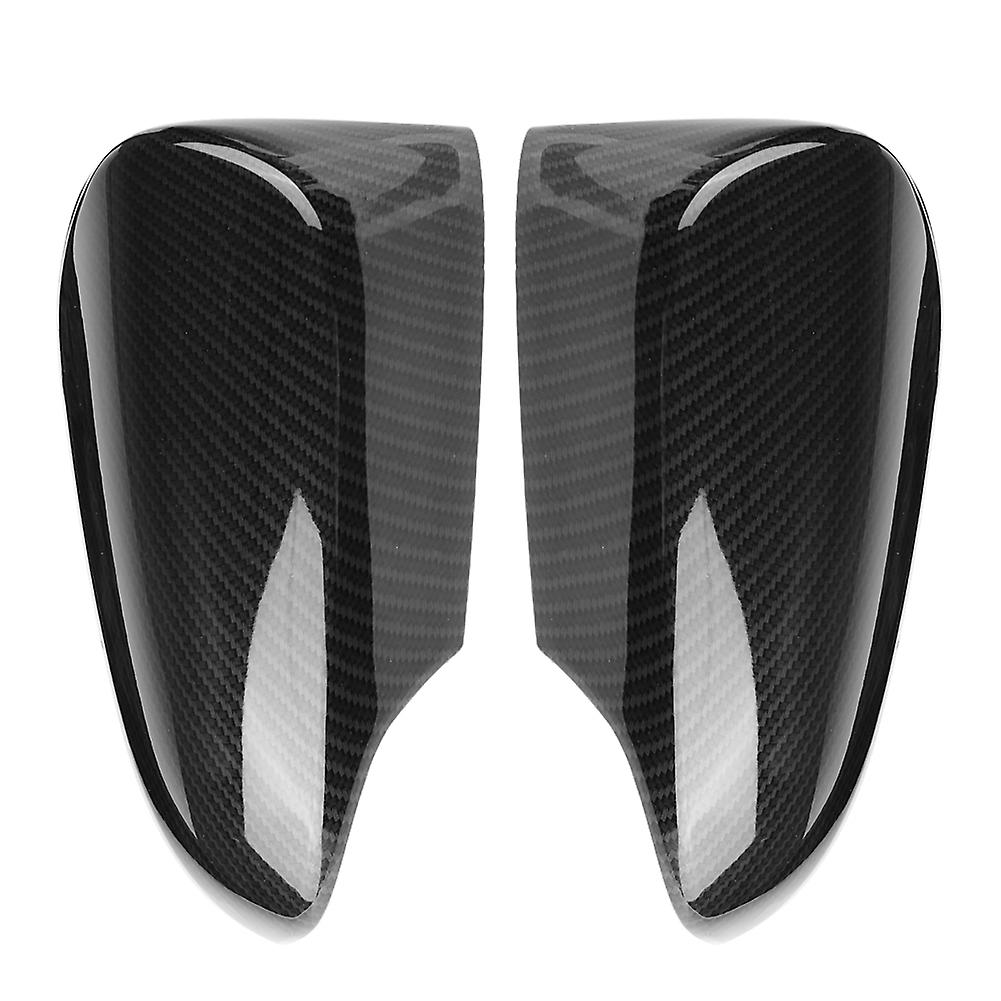 1 Pair Of Carbon Fiber Style Rear View Side Mirror Cover Trim Fit For Toyota Chr