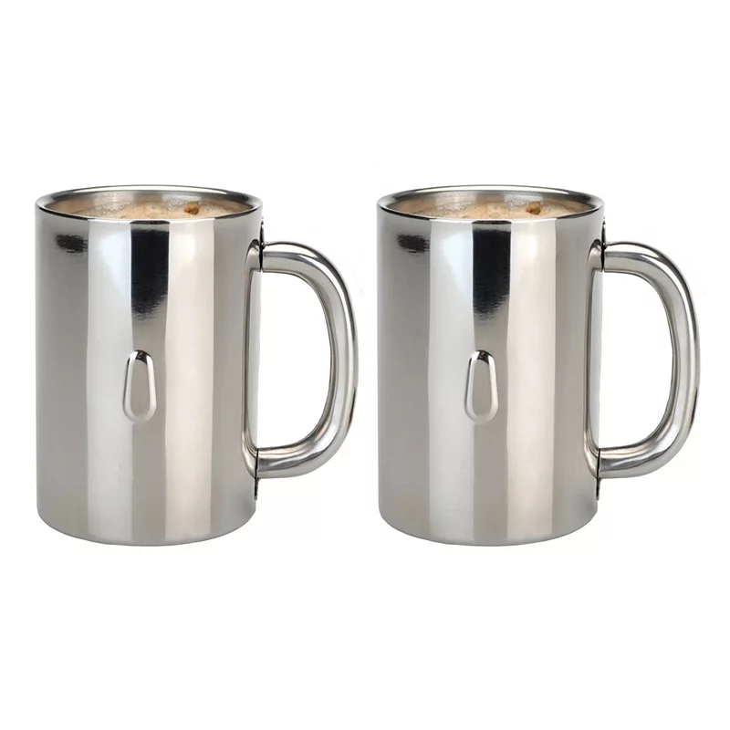 Berghoff Straight 2-pc. Stainless Steel Coffee Mug Set