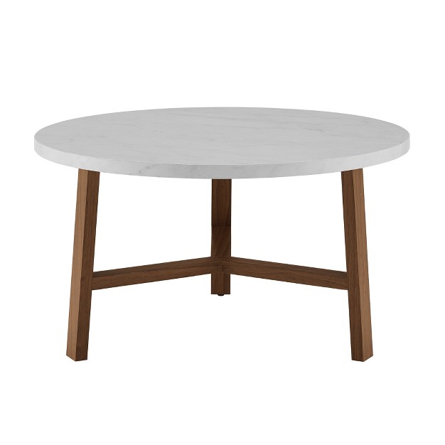 Modern Round Y Leg Coffee Table Saracina Home