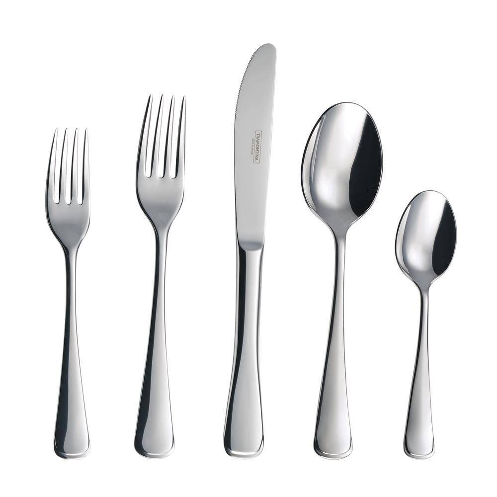 Tramontina Monaco 20-Piece 1810 Stainless Steel Flatware Set 80308001DS