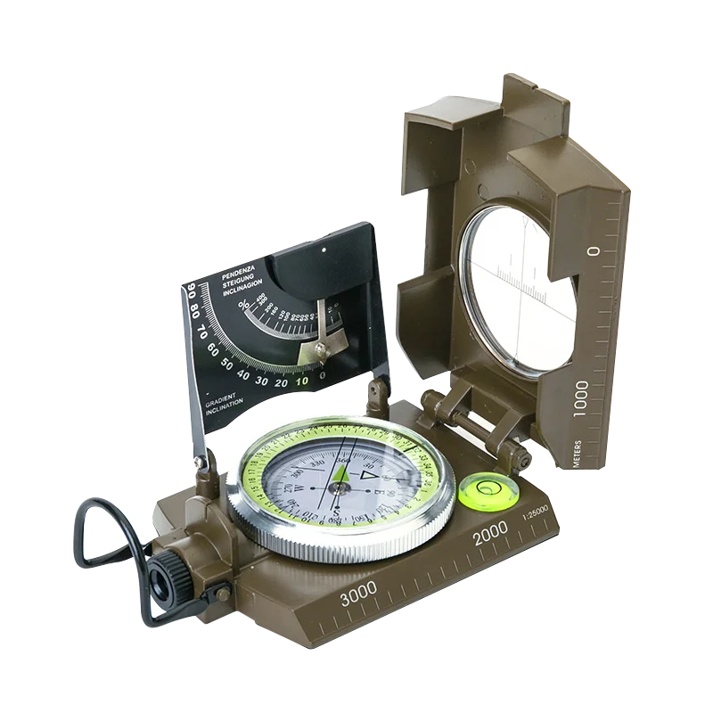 Wholesale Camping Survival Magnetic Geology Hiking Backpacking Compass Advanced Scout Navigation Glow in the Dark