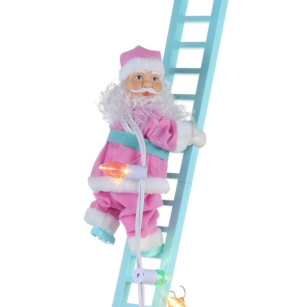 Animated amp Musical Pastel Super Climbing White Santa