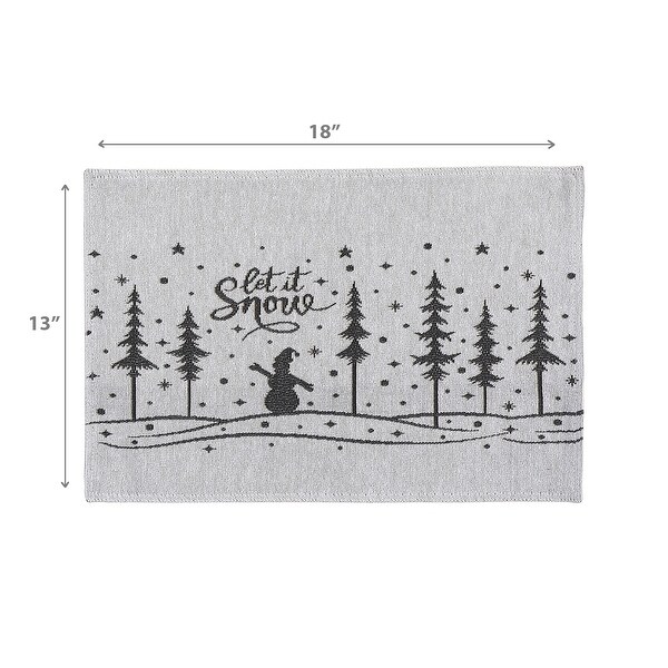 Tapestry Placemat Let It Snow 13 X 18