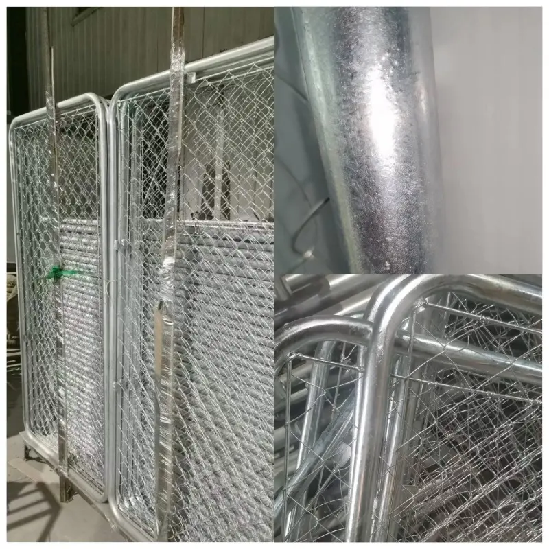 900X1800mm prime safety chain link wire fence silver hot dip galvanized steel security guard Yard clear view mesh fence