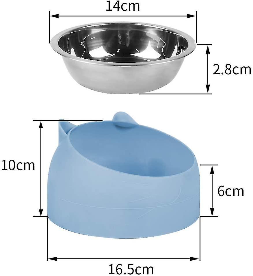Cat Bowl， Inclined Cat Bowl， 15 Platform Inclined Cat Bowl， Small Dog Bowl， Non-slip Cat Dog Bowl， Raised And Inclined Cat Bowl， Cat Bowls， 200ml