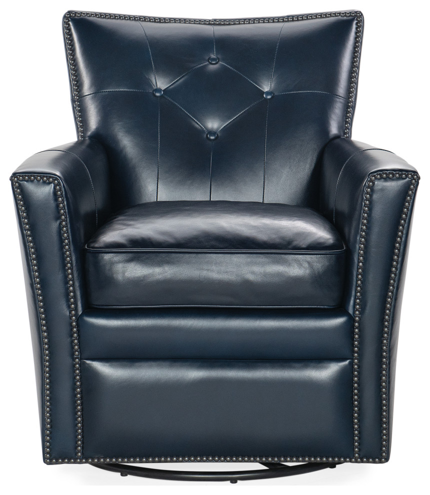 Hamptons Swivel Club Chair   Transitional   Armchairs And Accent Chairs   by Hooker Furniture  Houzz