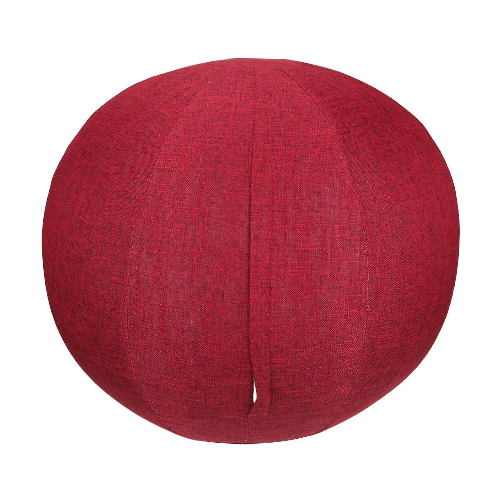 Yoga Ball Cover Foldable Protective Ball Cover Anti Burst Ball Cover Red 55cm