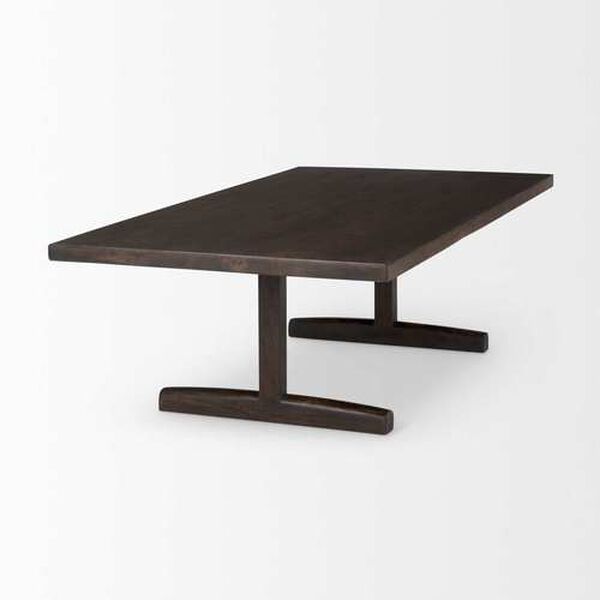 Viktor Dark Brown Solid Wood Coffee Table