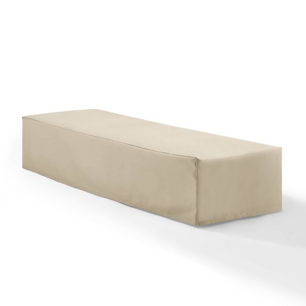 Crosley Outdoor Chaise Lounge Furniture Cover Tan