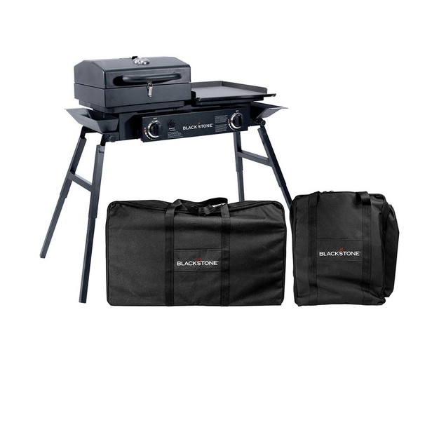 Blackstone Tailgater Combo Black Grill Cover carry Bag 2 Pk