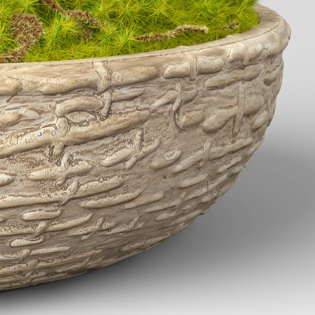 Artificial Moss In Textured Pot Green Designed With Studio Mcgee