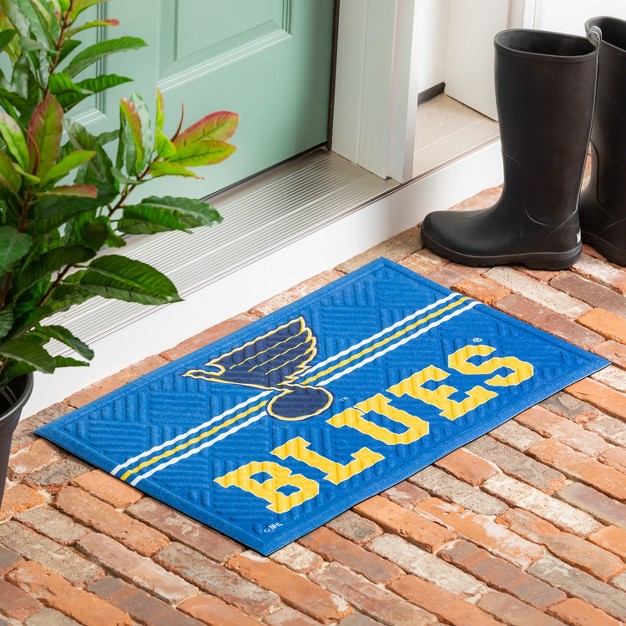 Embossed Mat Cross Hatch St Louis Blues