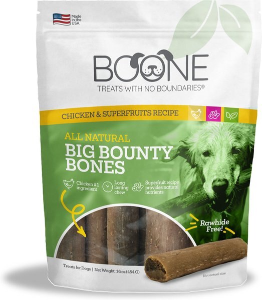 Boone Bounty Large Bones Dog Treats， 16-oz bag