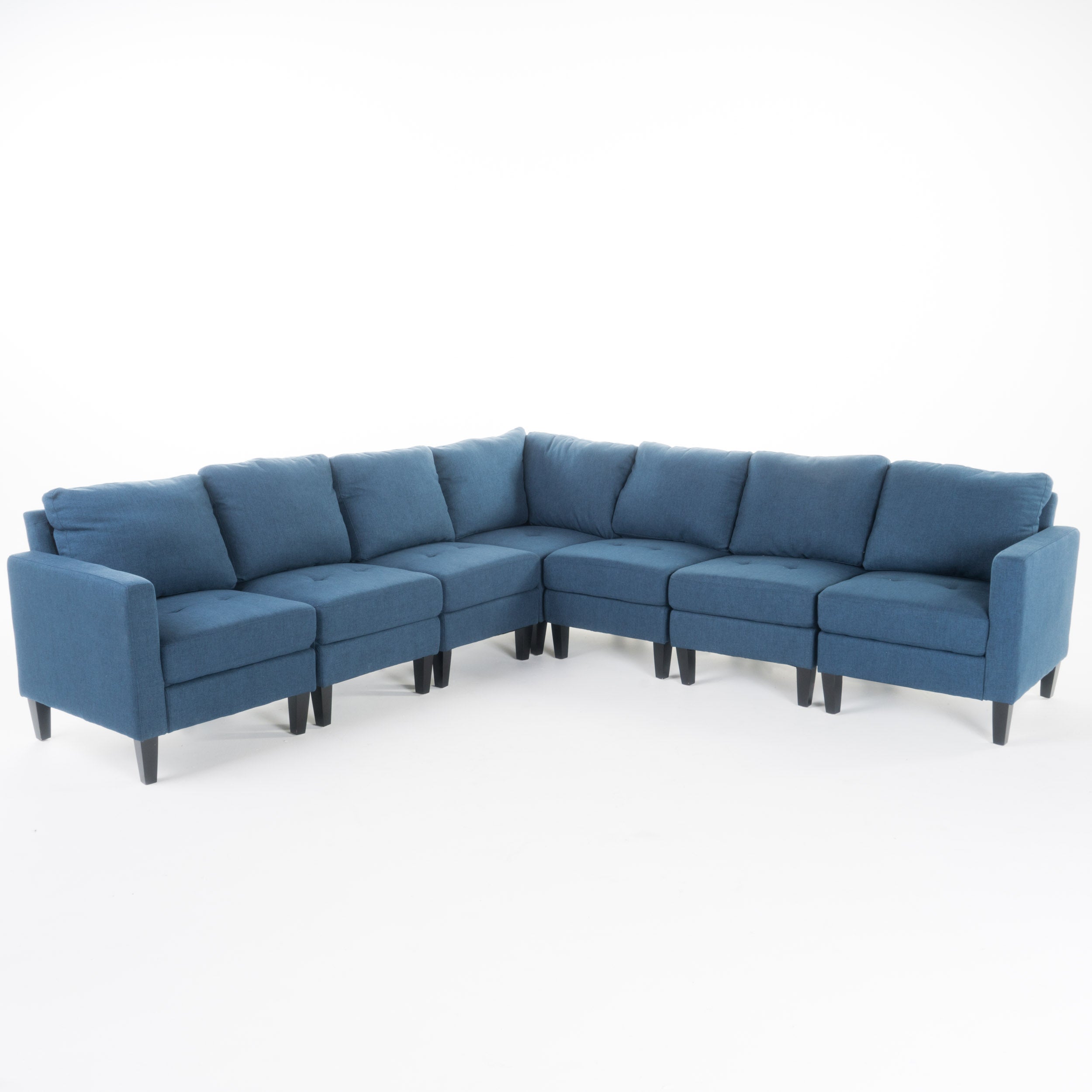 Bridger 7 Piece Versatile Fabric Sectional Couch