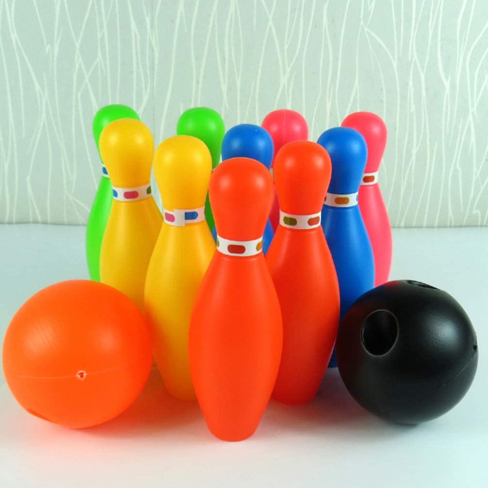 ISHANTECH Kids Bowling Set Toys with 10 Bowling Pins & 2 Balls