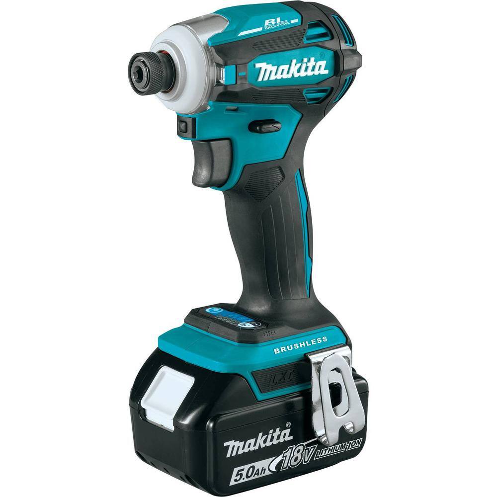 Makita 18V LXT Lithium-Ion Brushless Cordless Quick-Shift Mode 4-Speed Impact Driver Kit 5.0Ah XDT19T